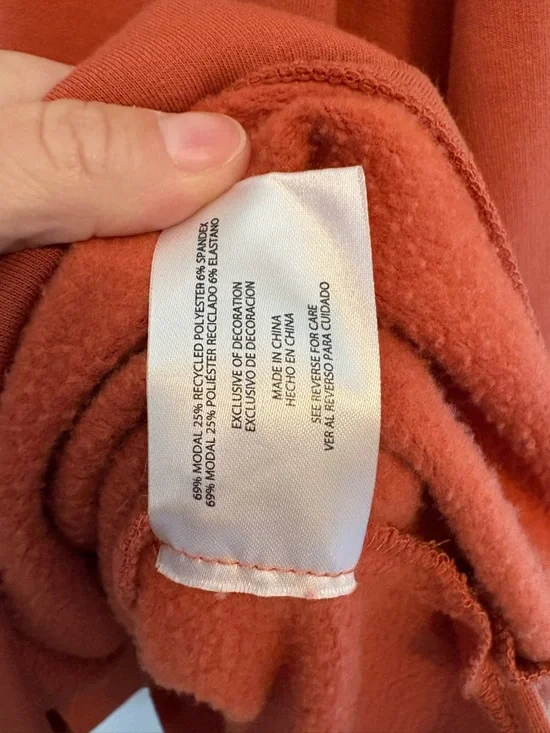 Orvis V-Neck Sweatshirt Orange Soft Pullover Women’s XXL - Picture 5 of 6